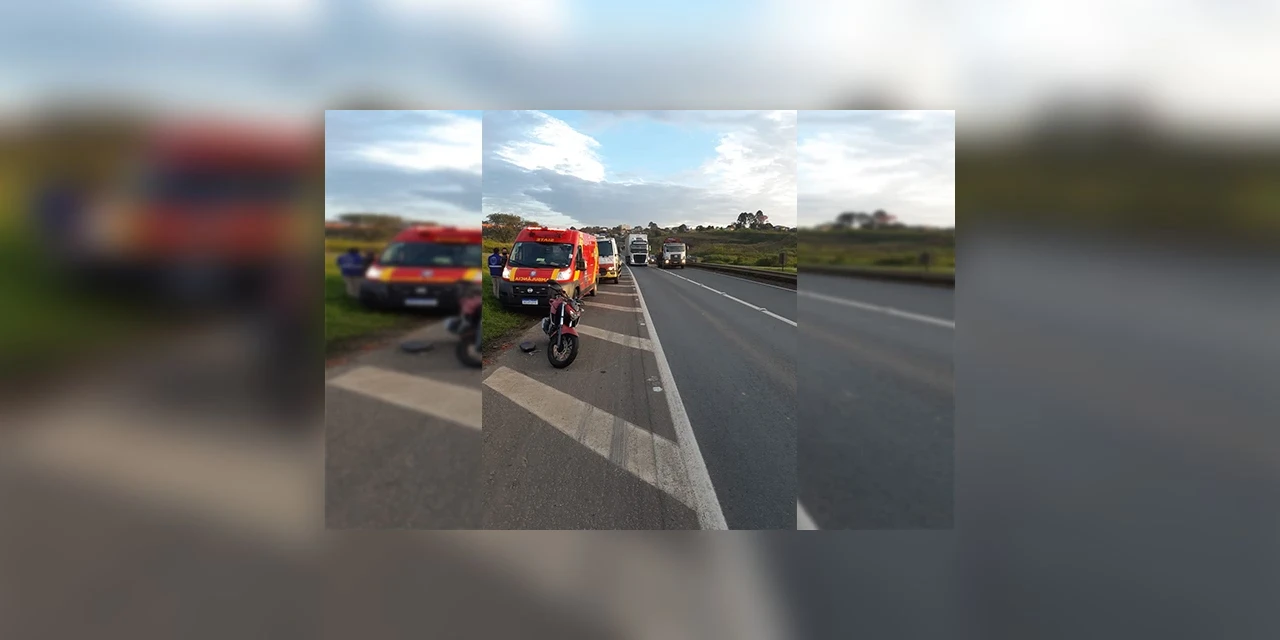 Motociclista perde o controle e acaba gravemente ferido em rodovia de PG