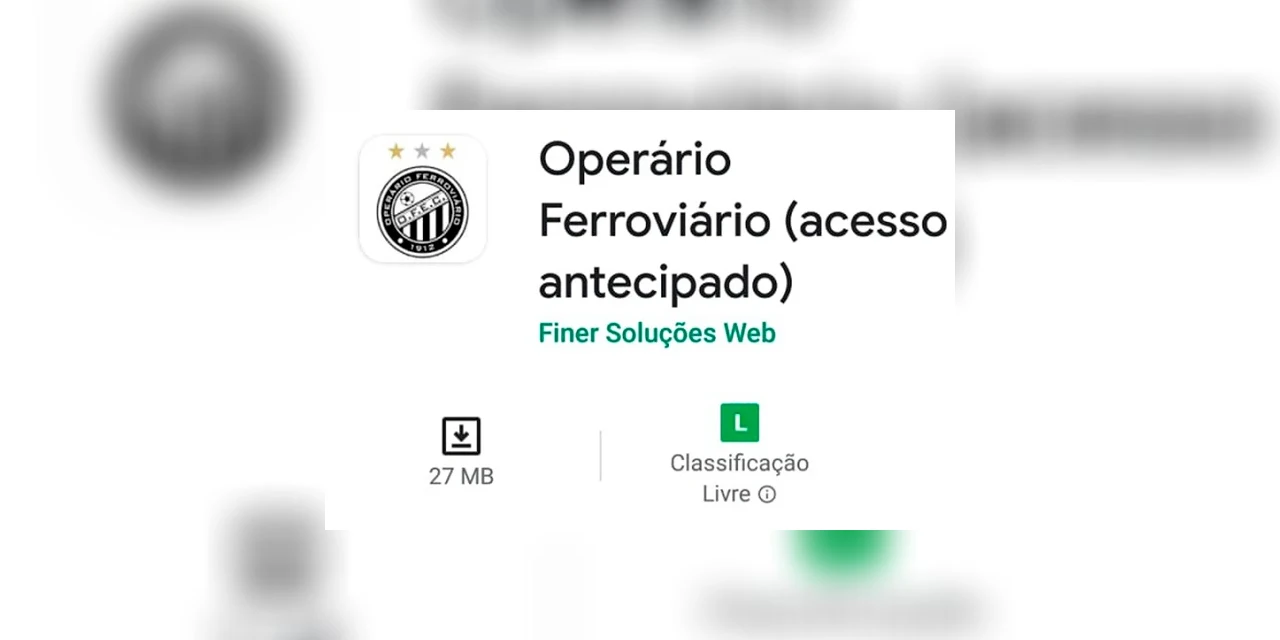 Operário Ferroviário desenvolve aplicativo como meio de aproximação entre o torcedor e o clube