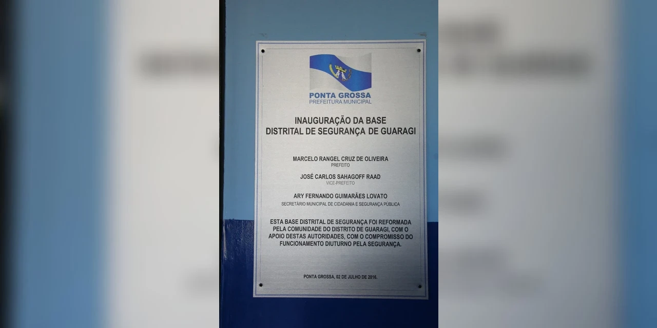 Vereador Valtão comemora os 4 anos da base da Guarda Municipal em Guaragi