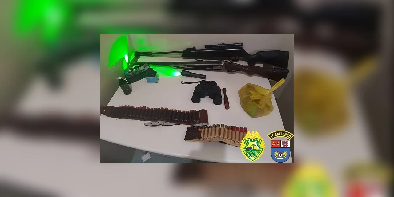 Operação policial prende suspeitos de realizarem caça ilegal no Paraná