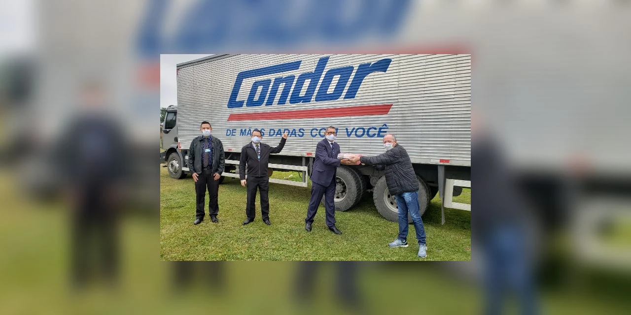 Condor doa mais de 6 toneladas de alimentos para Castro