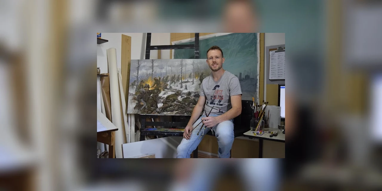 Conhecido por retratar PG, pintor Saulo Pfeiffer também produz telas com temática militar; veja obras