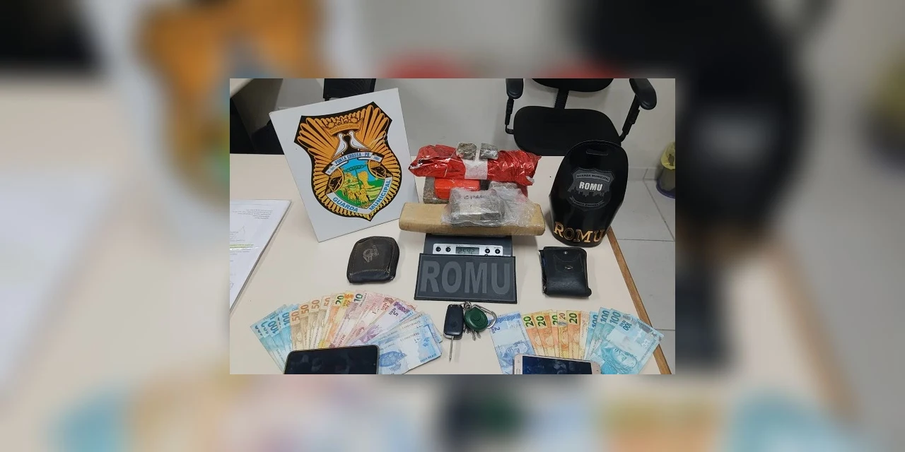 Guarda Municipal impede venda de drogas que renderia mais de 3 mil reais em PG
