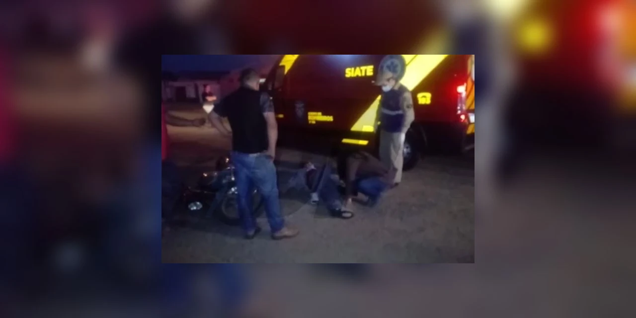 Vídeo: Acidente de trânsito deixa motociclista ferido em PG