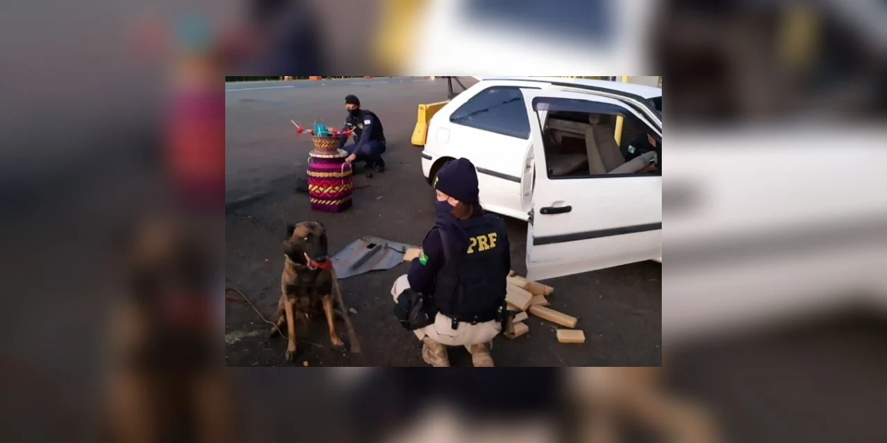 PRF apreende 300kg de maconha, 35 mil carteiras de cigarro e 300kg de agrotóxicos neste final de semana