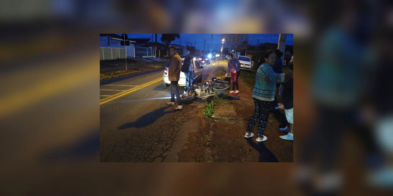 Vídeo: Acidente de trânsito em PG deixa motociclista ferido