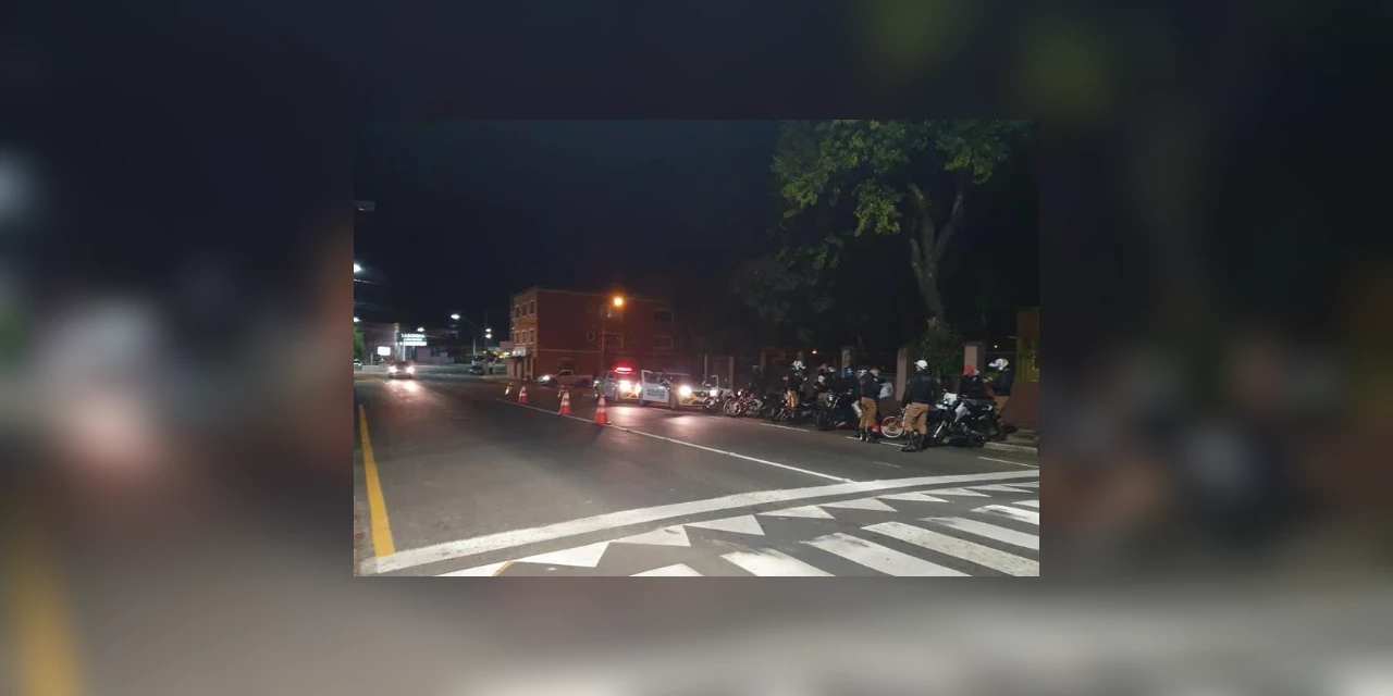 PM realiza fiscalização de motocicletas barulhentas em PG neste sábado (22)