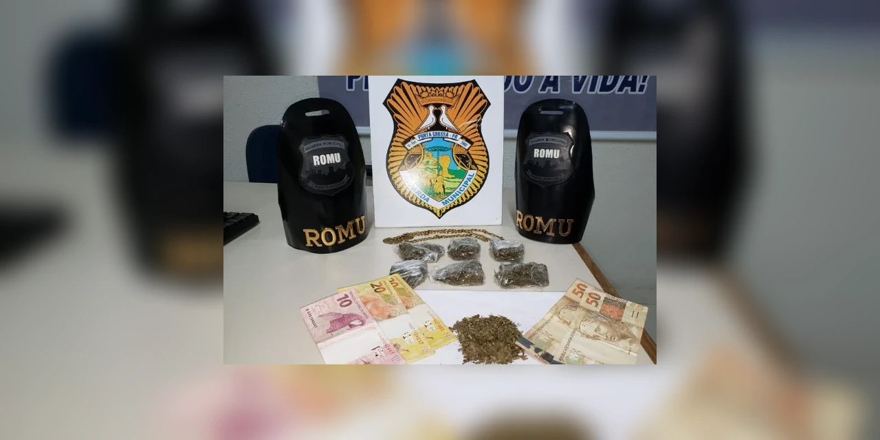 Homem é preso após ser flagrado com 46 gramas de droga e R$ 150 da venda de ilícitos em PG