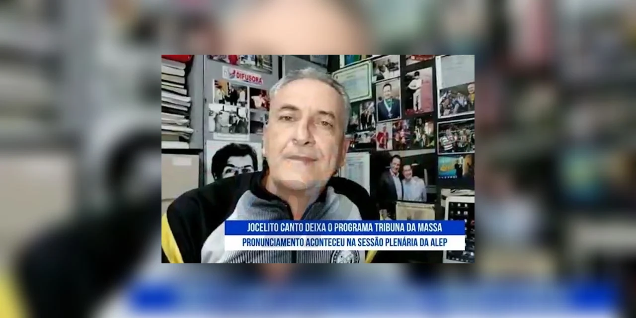 Vídeo: Jocelito Canto fala sobre saída da Rede Massa: "Não tem nada a ver com eleições, tem a ver com o direito de uma deputada ser diferente na Assembleia"