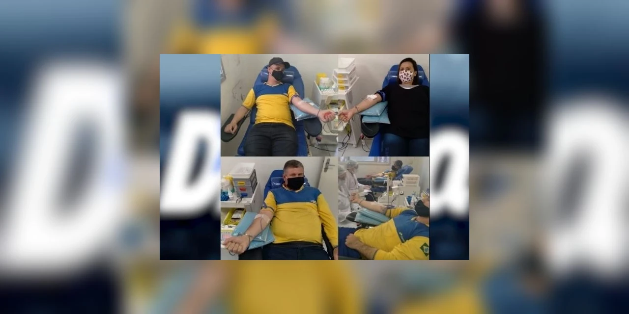 Cerca de 20 grevistas dos Correios de PG fazem doação de sangue nesta quinta-feira (27)
