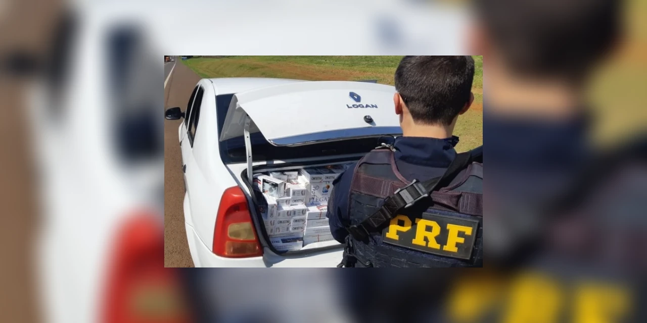 PRF apreende mais de R$ 600 mil em cigarros contrabandeados no Paraná