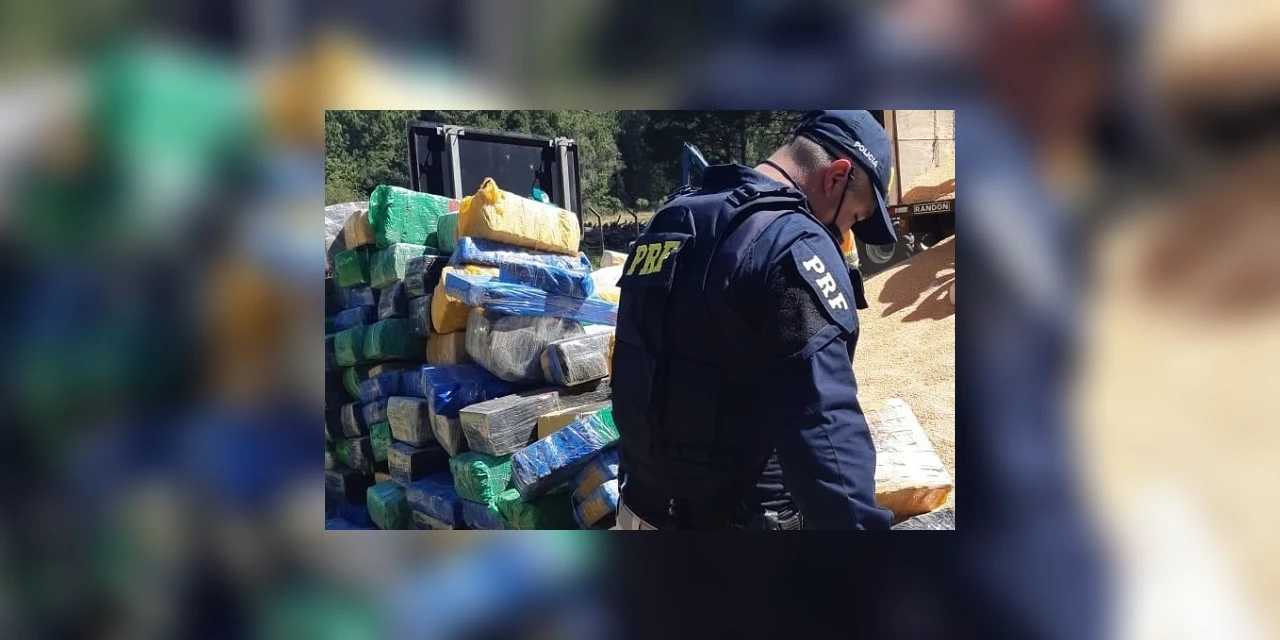 PRF apreende 10 toneladas de maconha em Irati e atinge marca história em apreensões no estado