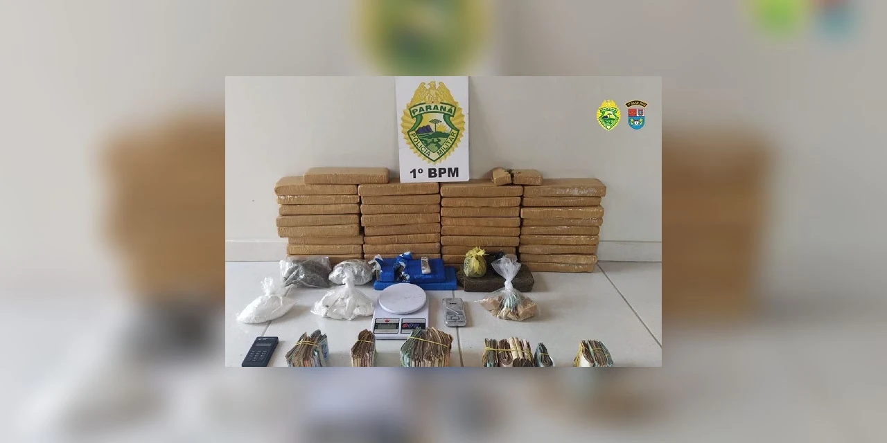 Ponto de venda de drogas é fechado após ação da PM em Ponta Grossa