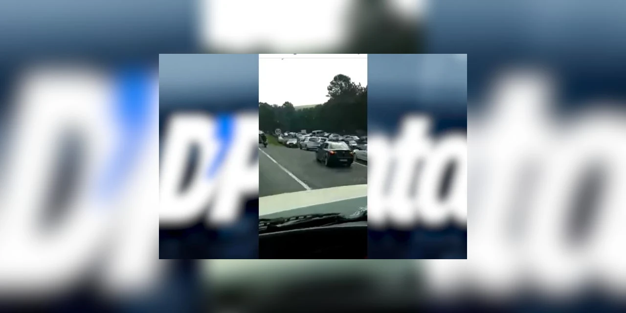 Vídeo mostra estacionamento do Recanto dos Papagaios, em Palmeira, lotado neste final de semana