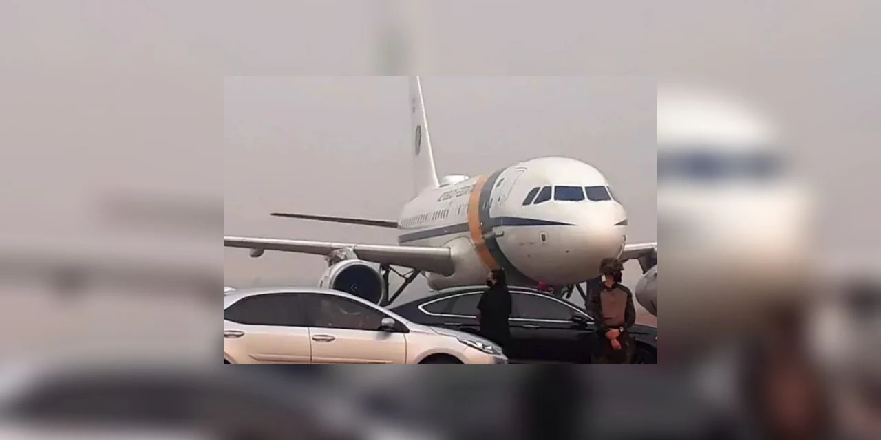 Avião de Bolsonaro arremete por falta de visibilidade por conta da fumaça de queimadas no Pantanal