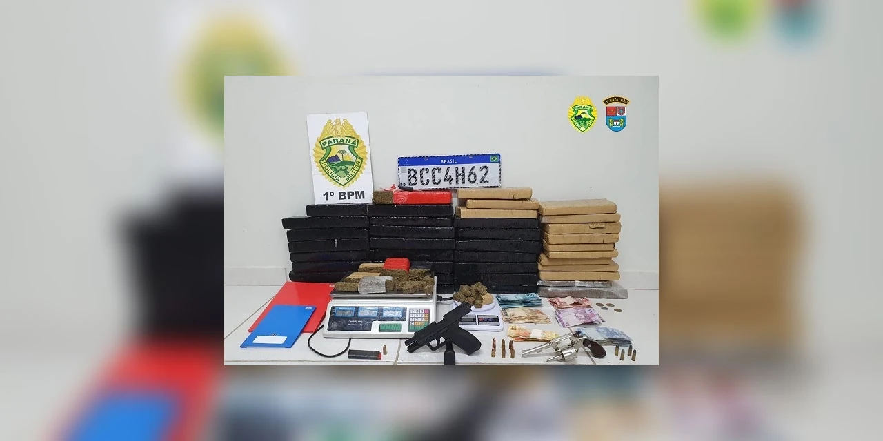 Homem é preso com armas, munições, drogas e veículo clonado em PG
