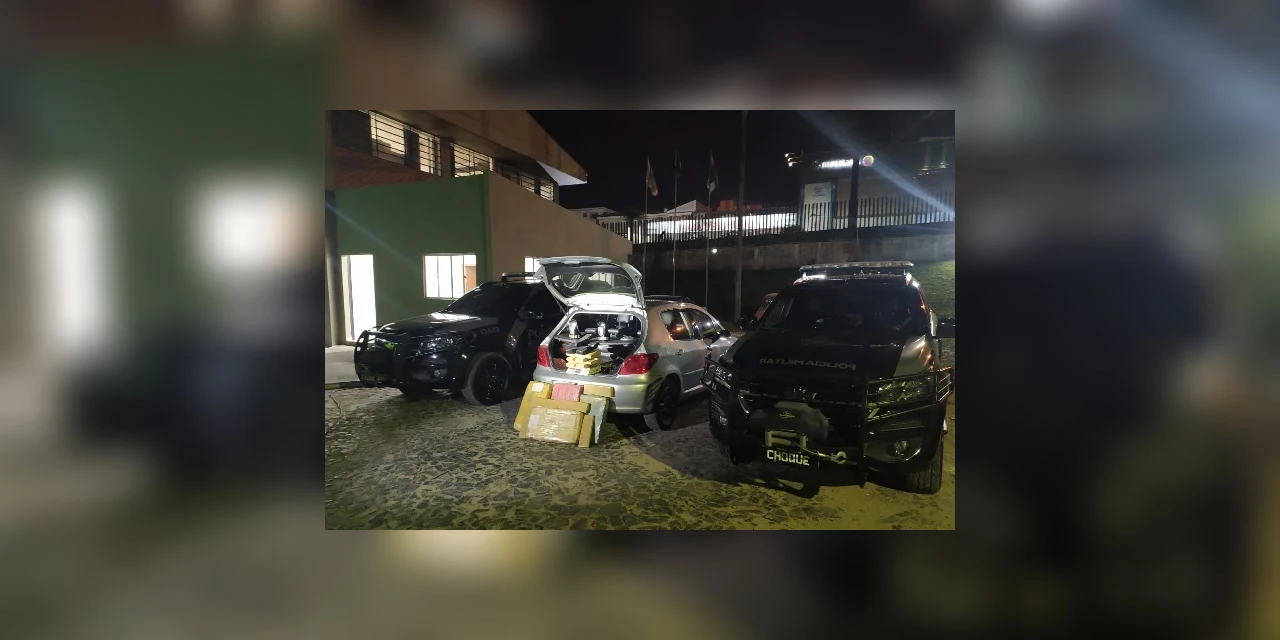 PM aprende 80 kg de maconha durante patrulhamento na região de Uvaranas