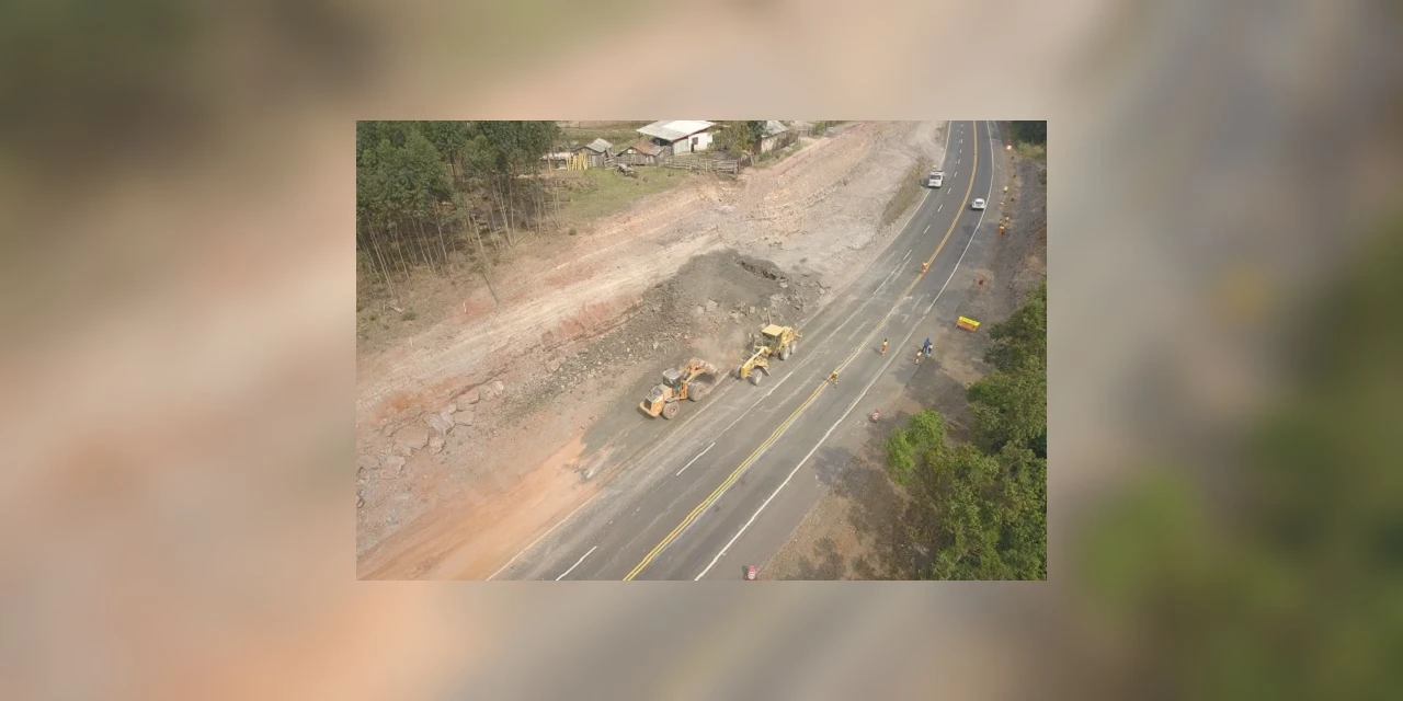 CCR RodoNorte executa detonação de rochas na BR-376 em Ortigueira nesta terça-feira (29)
