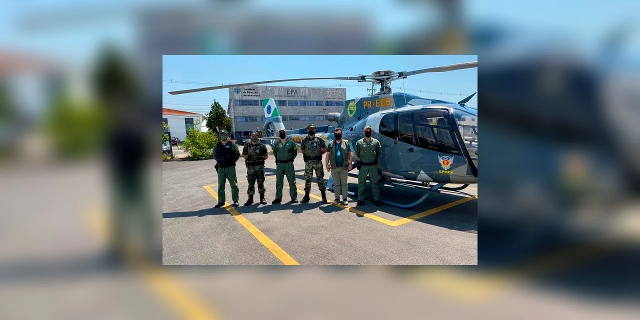 Com apoio aéreo, Polícia Militar fiscaliza Parques Estaduais do Paraná