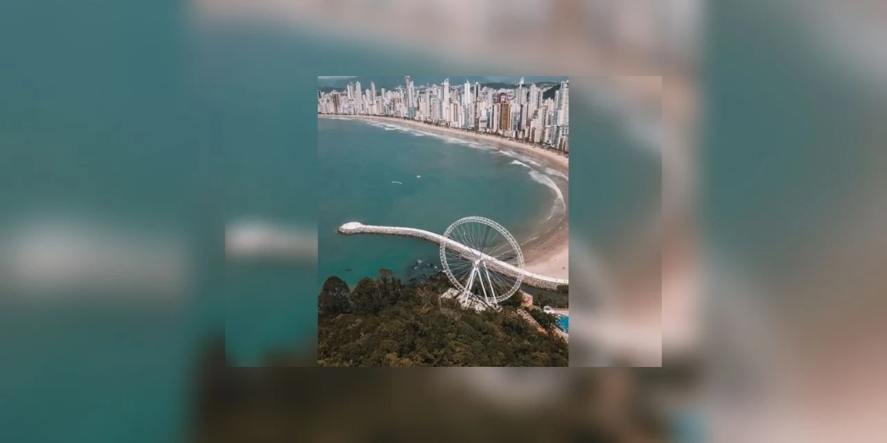 Balneário Camboriú recebe a maior roda gigante estaiada da América Latina; veja fotos