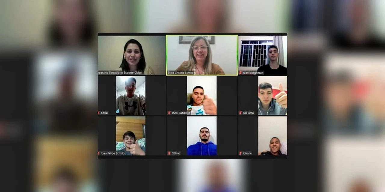 Atletas da base do Operário Ferroviário participam de Círculo de Práticas Restaurativas