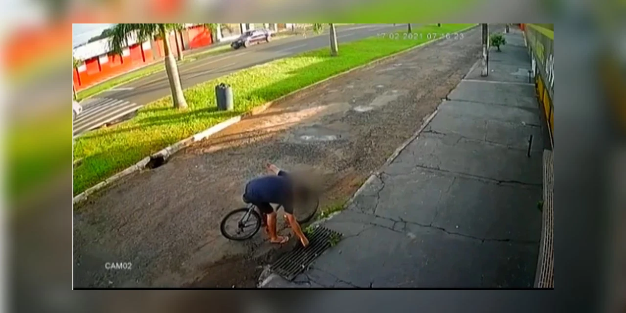 Vídeo: Pai denuncia filho após furto de tampa de bueiro no Paraná