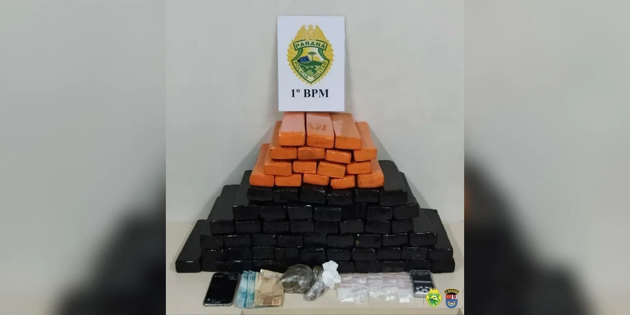 Jovem de 23 anos é preso com mais de 40 kg de maconha em PG