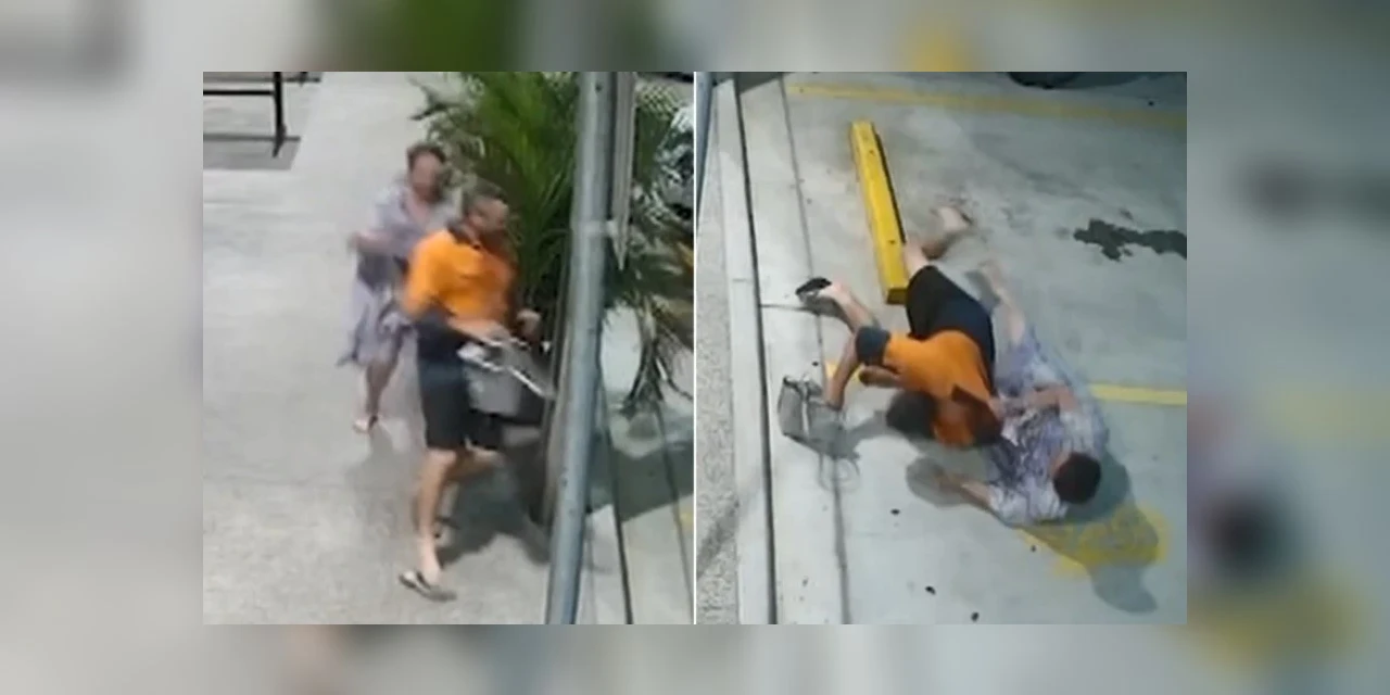Vídeo: Após ser roubada, idosa persegue e derruba ladrão com "golpe ninja"