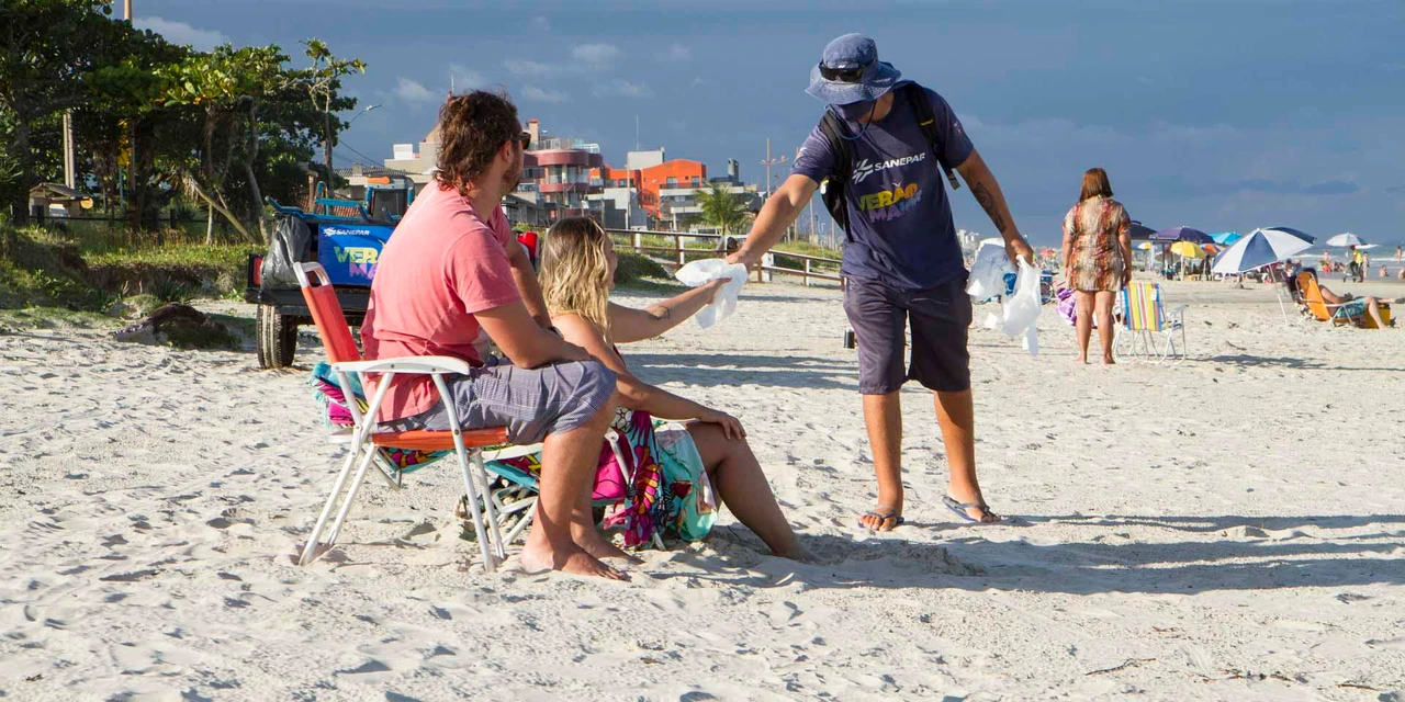 Sanepar retira mais de 740 toneladas de resíduos no Litoral