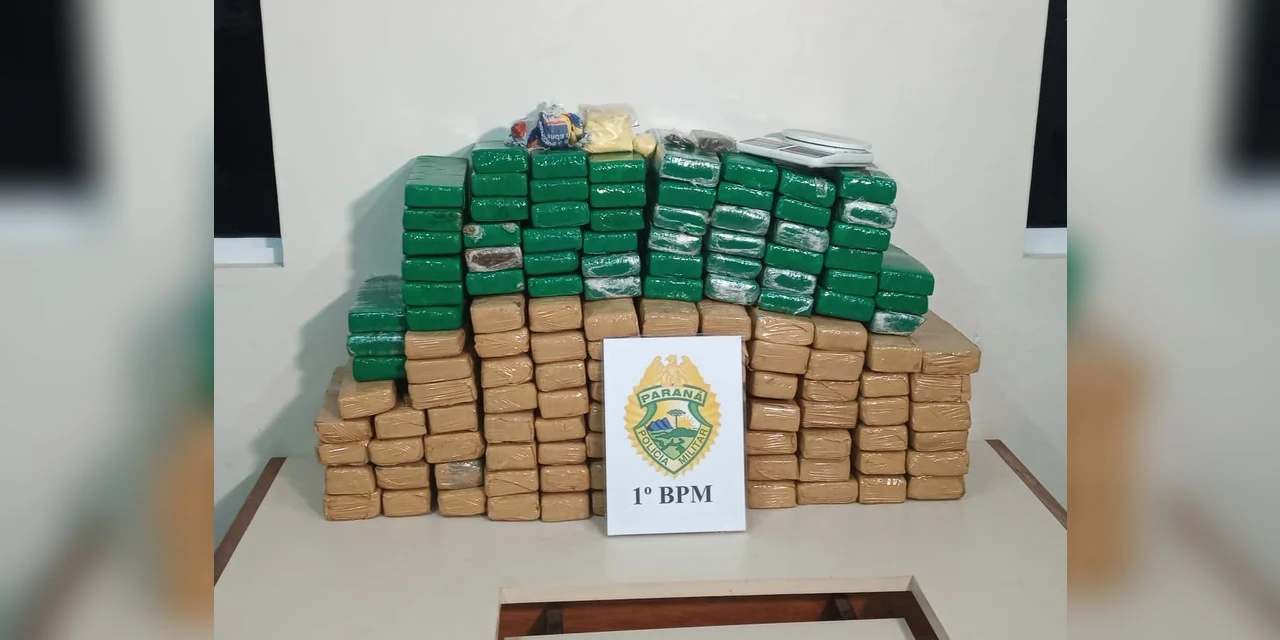 PM apreende mais de 85 kg de maconha no bairro Contorno nesta quarta (3)