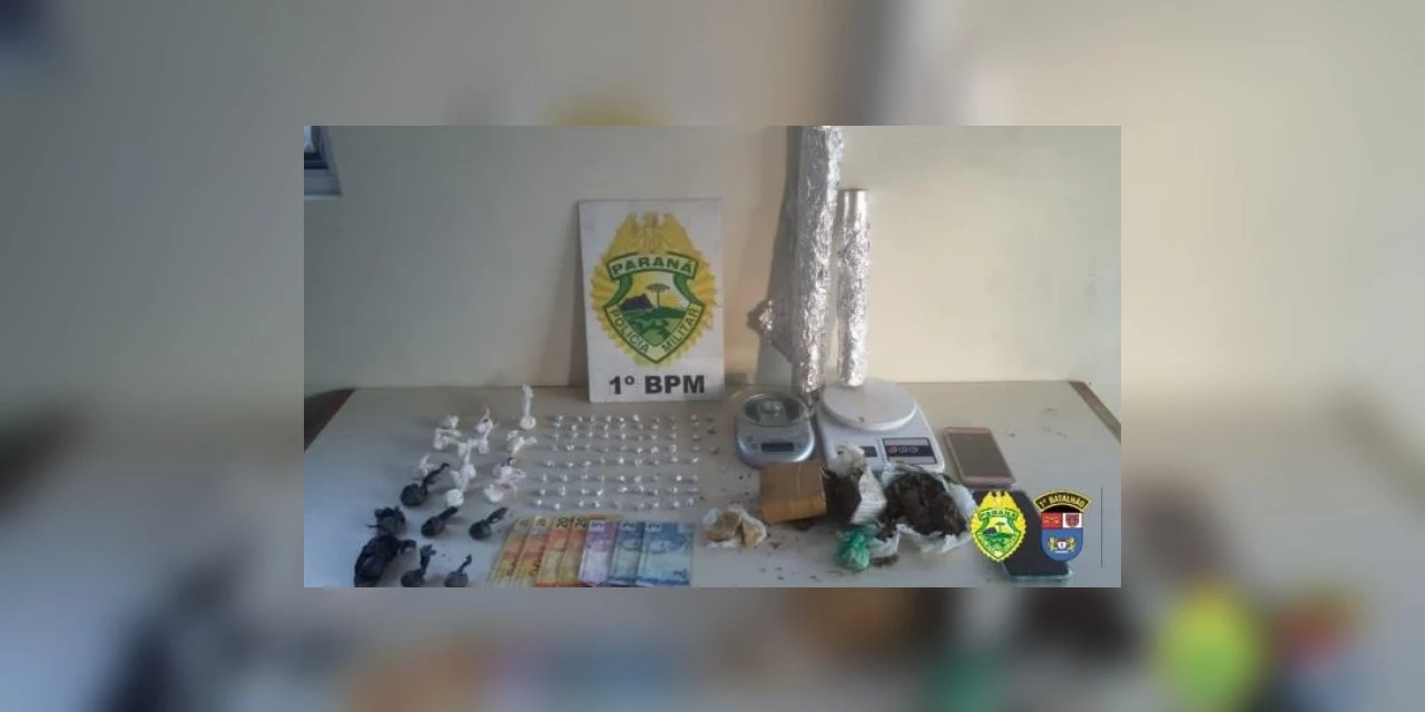 'Dois homens em uma moto' são presos por tráfico de drogas no Contorno