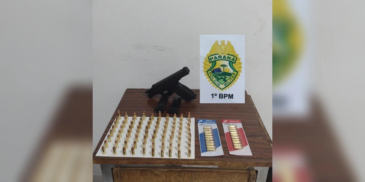 Após disparo de arma de fogo, homem é preso em Castro