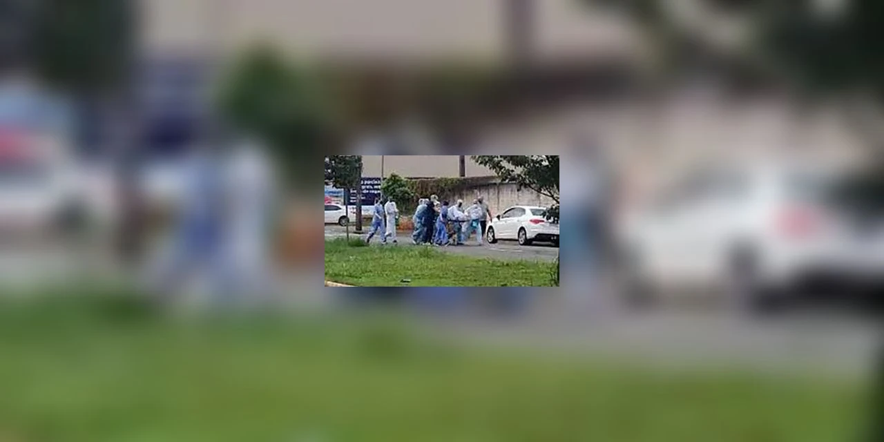 Vídeo: Paciente foge do hospital e é perseguido por enfermeiros no Paraná
