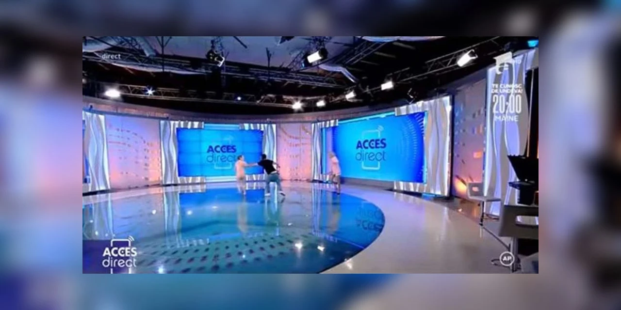 Vídeo: Mulher nua invade estúdio de TV e tenta ferir apresentadora; assista