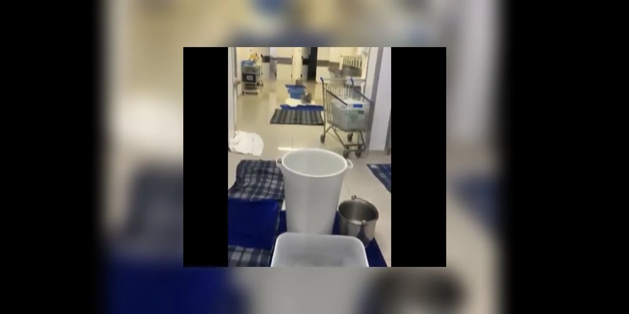 Vídeo: Áreas do Hospital Municipal acabam alagadas após forte chuva em Ponta Grossa