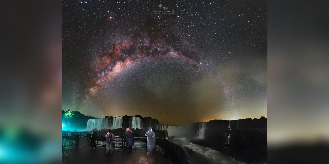 Imagens impressionantes! Fótografo registra nas Cataratas imagens inéditas através da astrofotografia