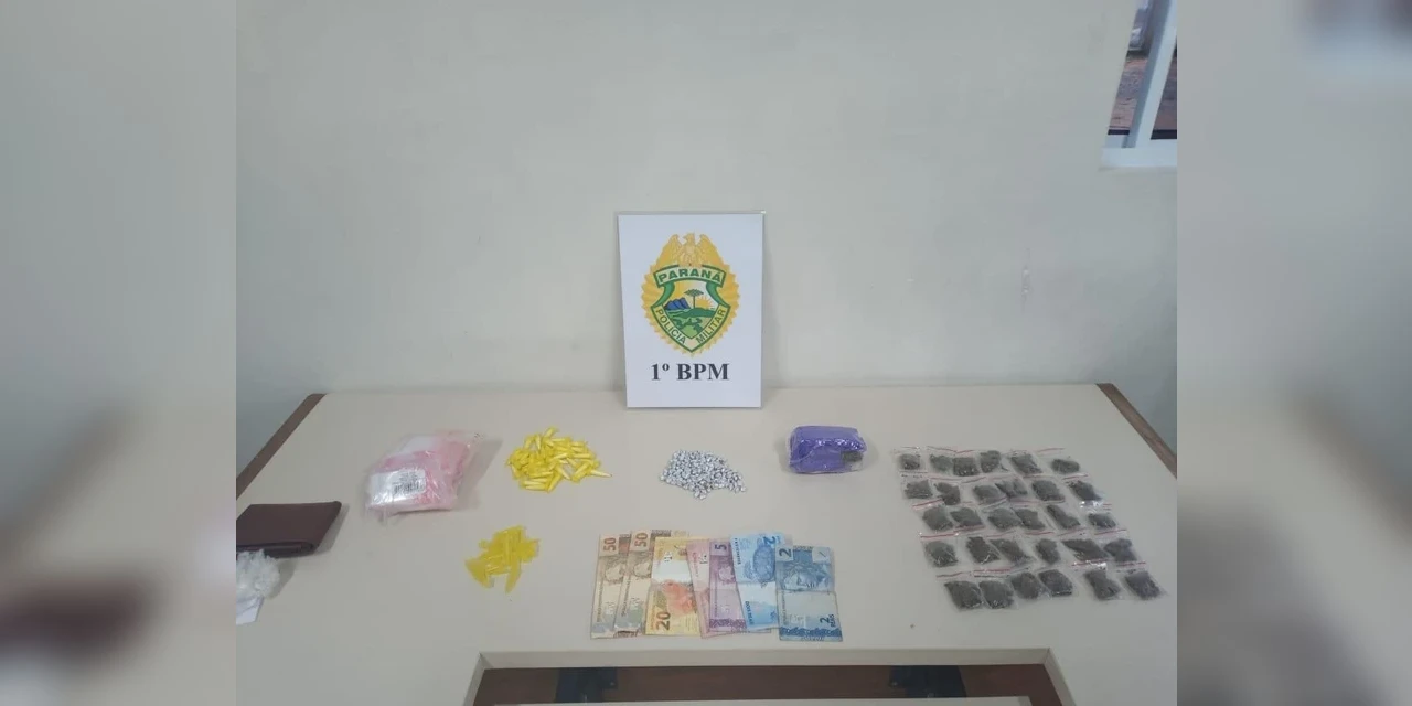 Casal é preso com mais de 130 pedras de crack no Parque Ambiental em PG