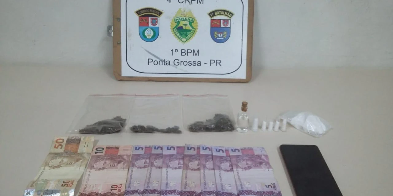 Jovem de 19 anos é preso com três tipos de droga no bairro Chapada
