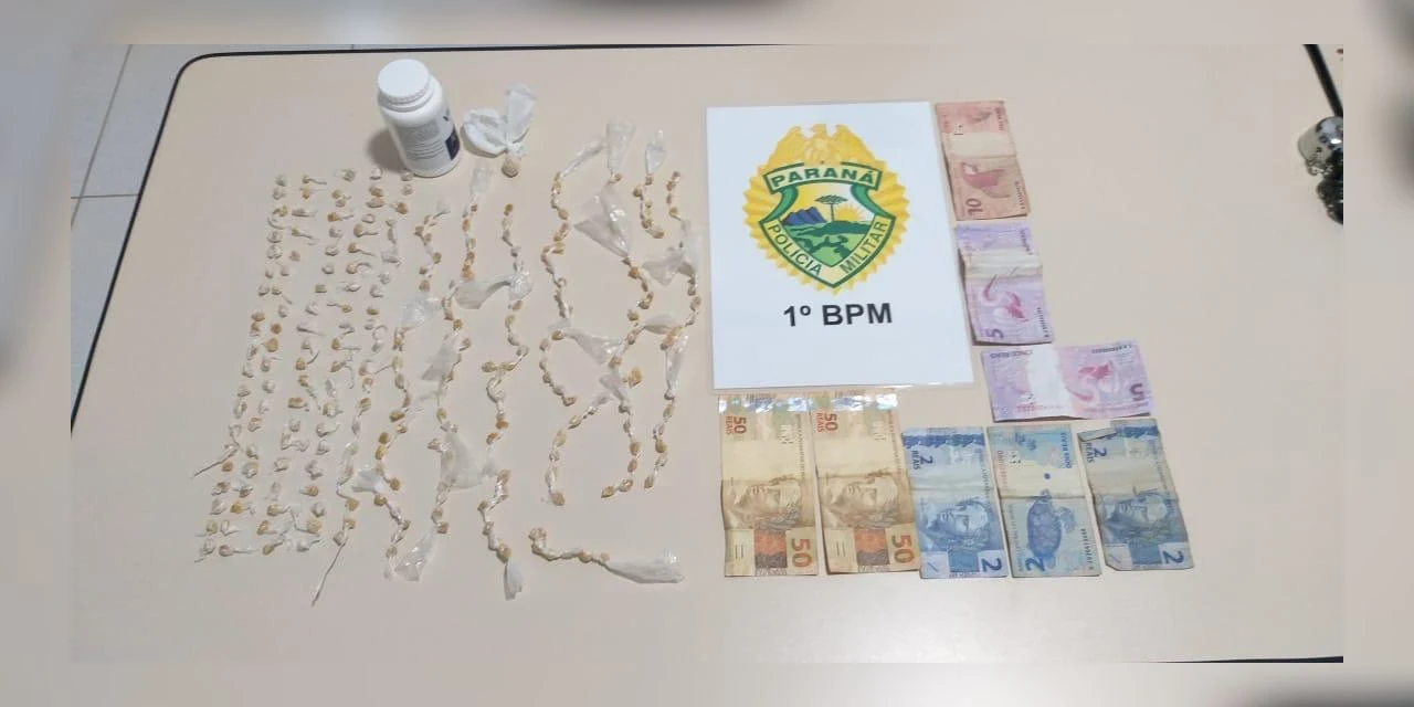 Polícia apreende mais de 250 pedras de crack e desmonta 'casa do tráfico' nos Campos Gerais