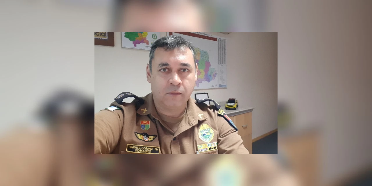 Comandante do 4º CRPM, Tenente-Coronel Edmauro Assunção está internado com a COVID-19