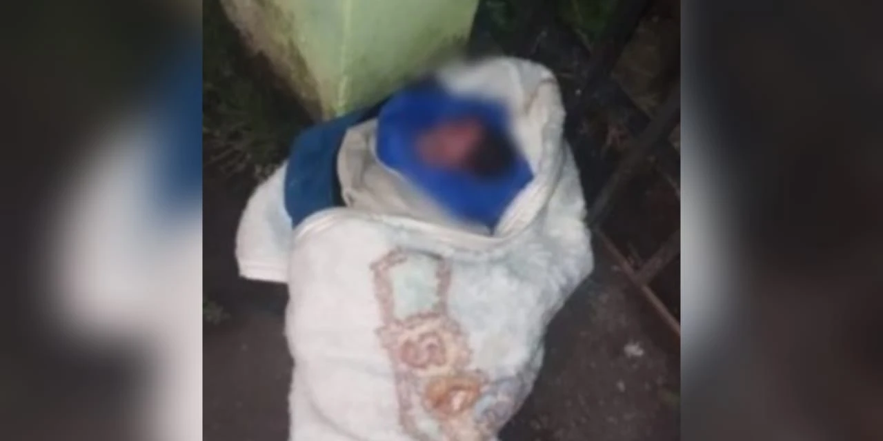 Bebê recém-nascida é abandonada em portão de casa em Curitiba