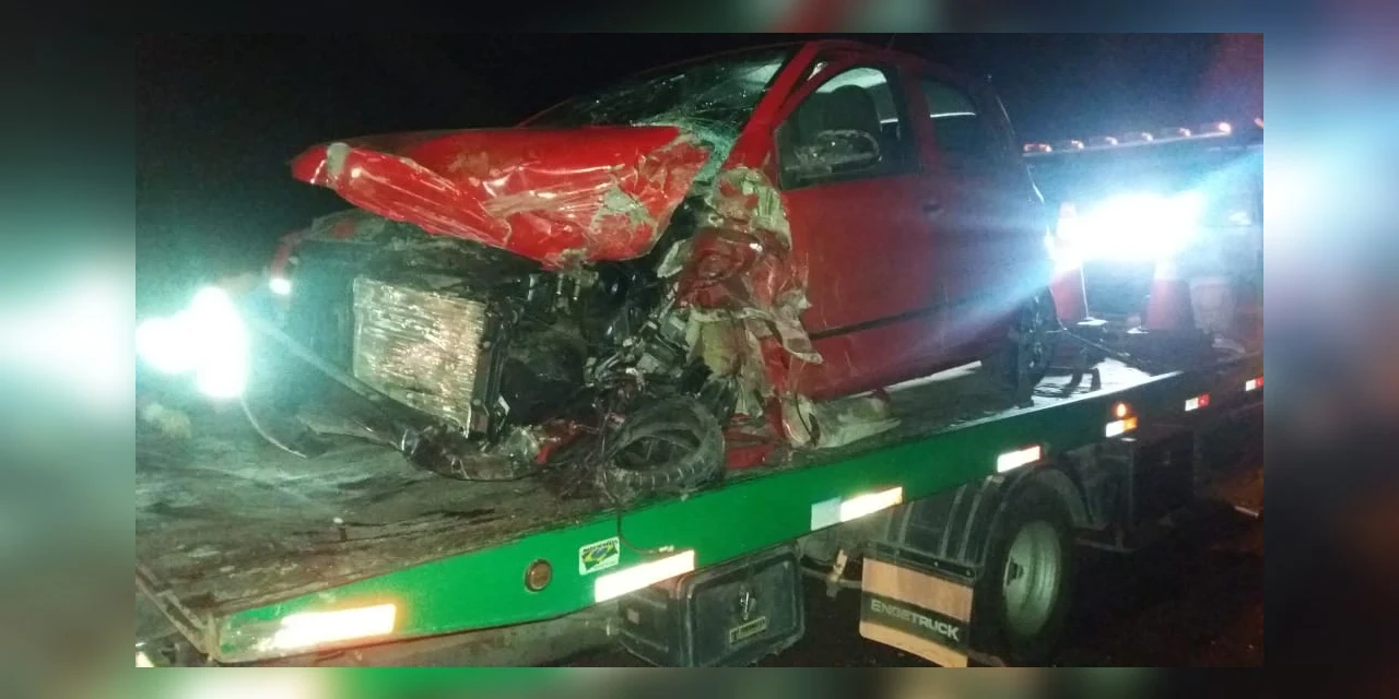 Acidente envolvendo quatro veículos deixa uma vítima gravemente ferida na BR-277 em Palmeira