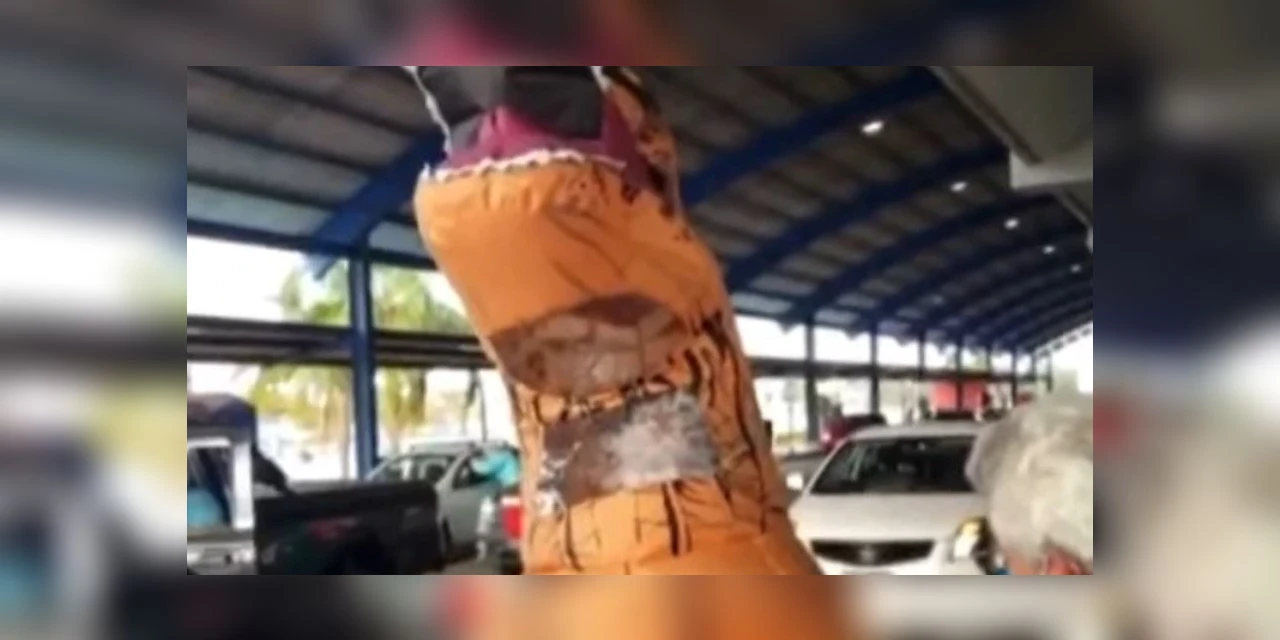 Vídeo: Homem toma vacina contra COVID fantasiado de 'Bucicassauro' e vira 'mito' na internet