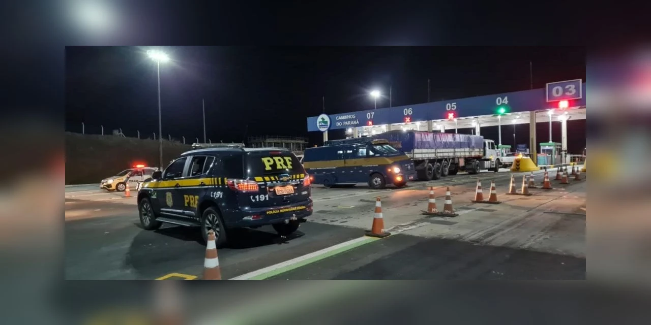 Polícia busca por criminosos após tentativa de assalto a carro forte na BR-277