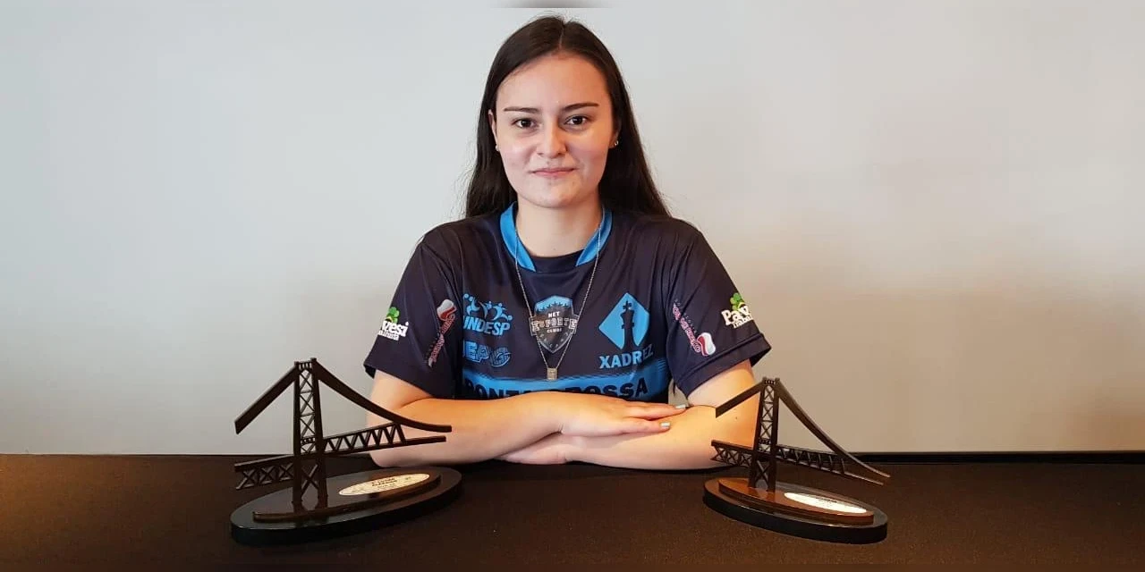 Campeã brasileira convida ponta-grossenses para Circuito de Xadrez Online de PG