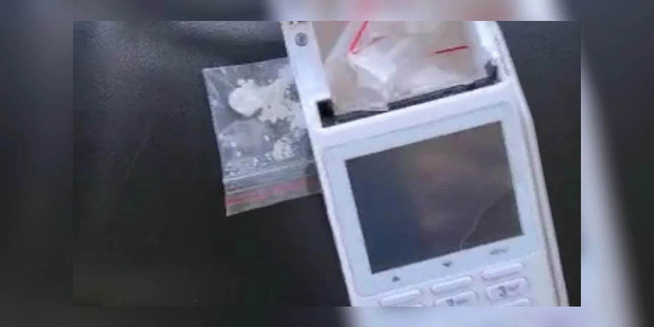 Polícia prende homem que escondia drogas dentro de máquina de cartão no Paraná