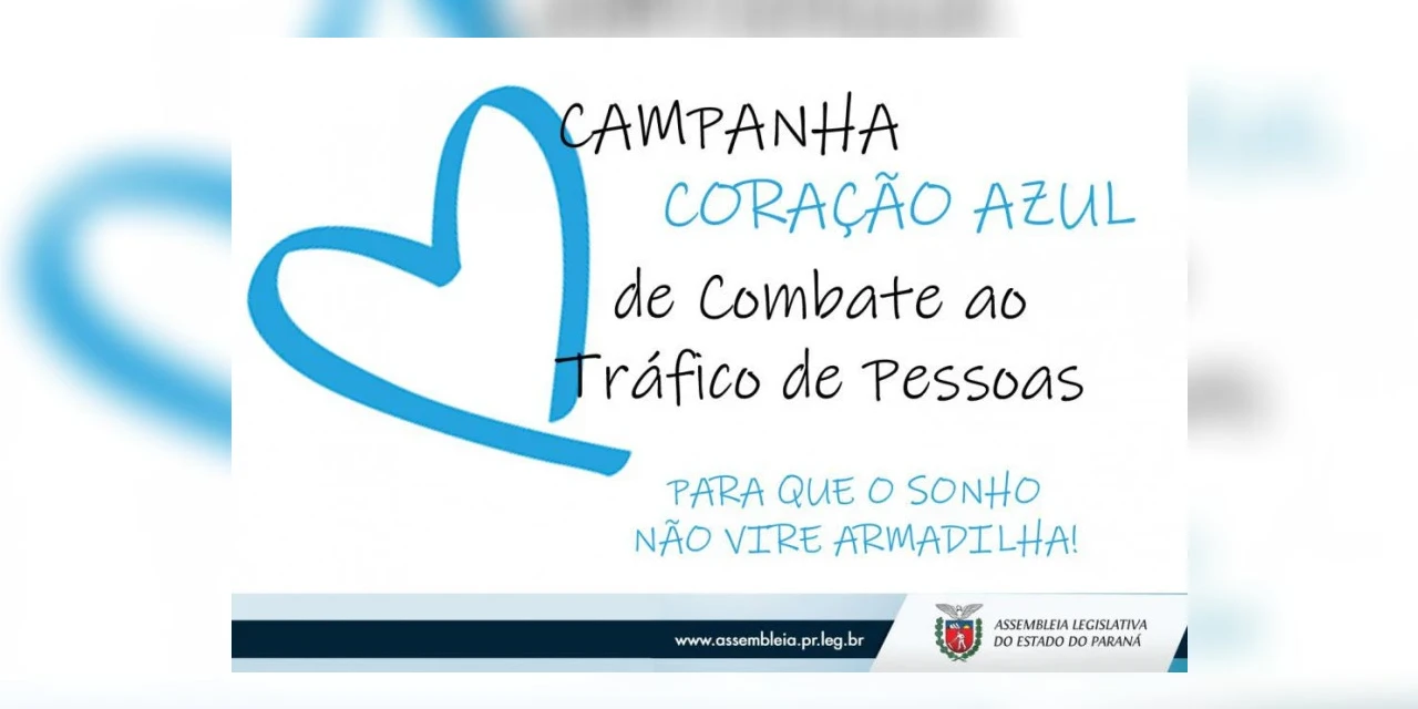 Campanha Coração Azul faz alerta sobre o tráfico de pessoas