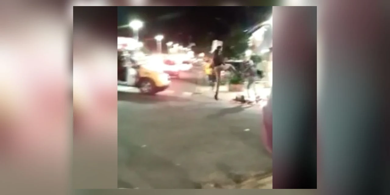 Vídeo: Rapaz tenta fugir da PM mas é pego na 'voadora' no Paraná