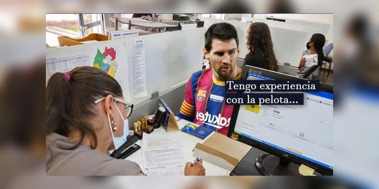 Agência do Trabalhador cria meme com Messi para divulgar vagas: "Tengo experiencia con la pelota"
