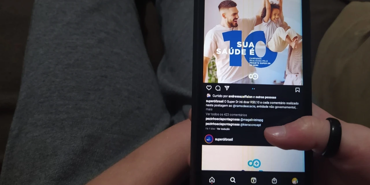 Campanha converte comentários em doações para entidades beneficentes de PG